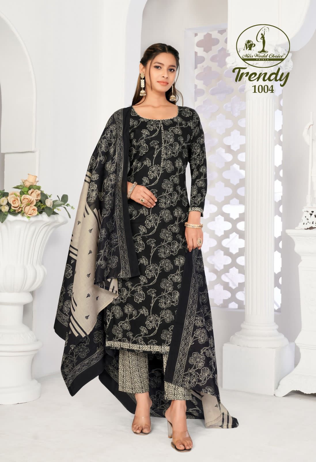 Trendy Vol 1 By Miss World Choice Printed Cotton Dress Material Wholesale Market In Surat
